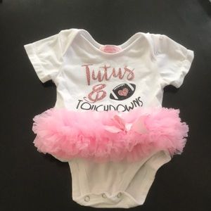Tutus & touchdowns onesies 🏈
